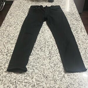 H&M black washed slim jeans 33/32 waist